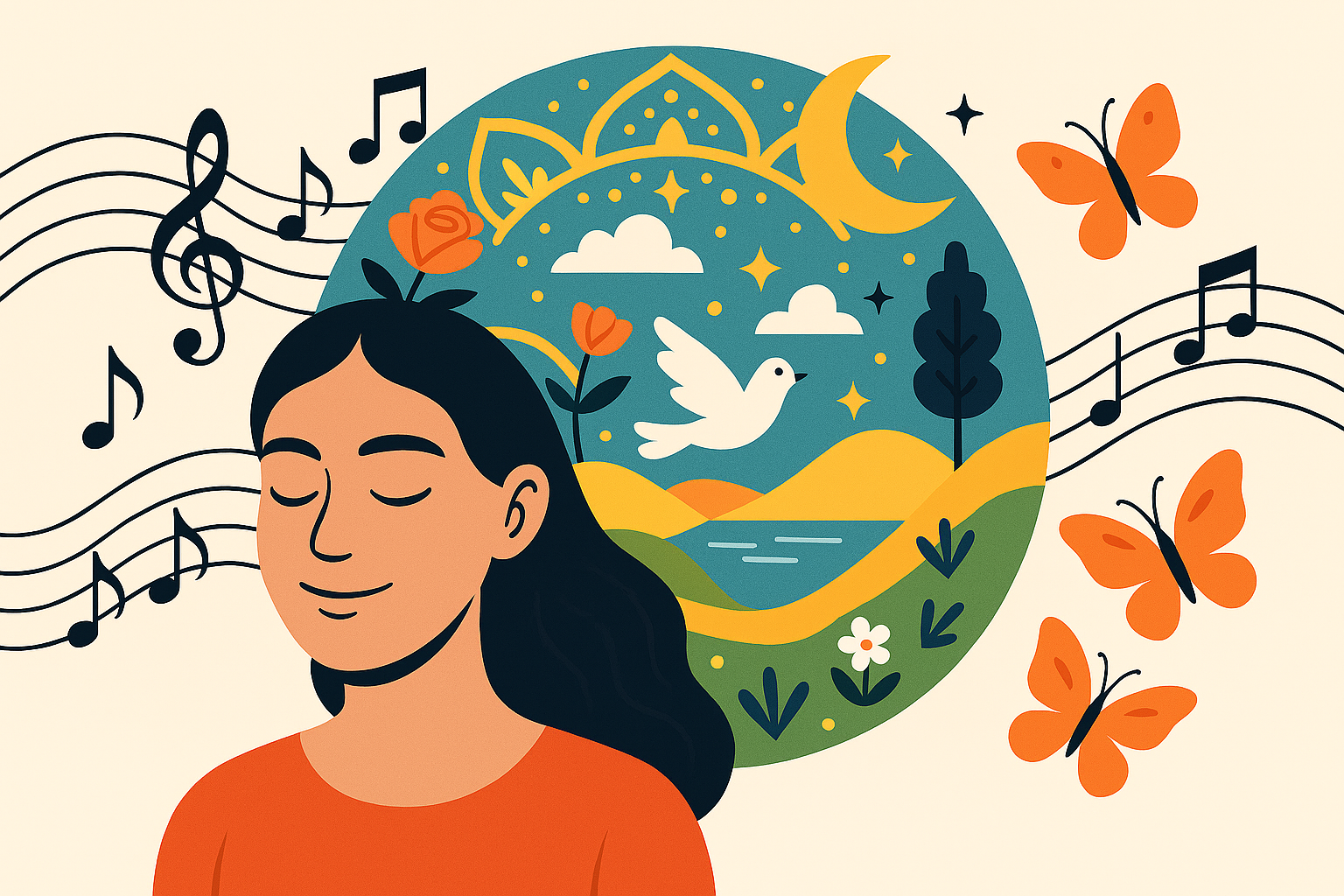 Imagen musical mandala